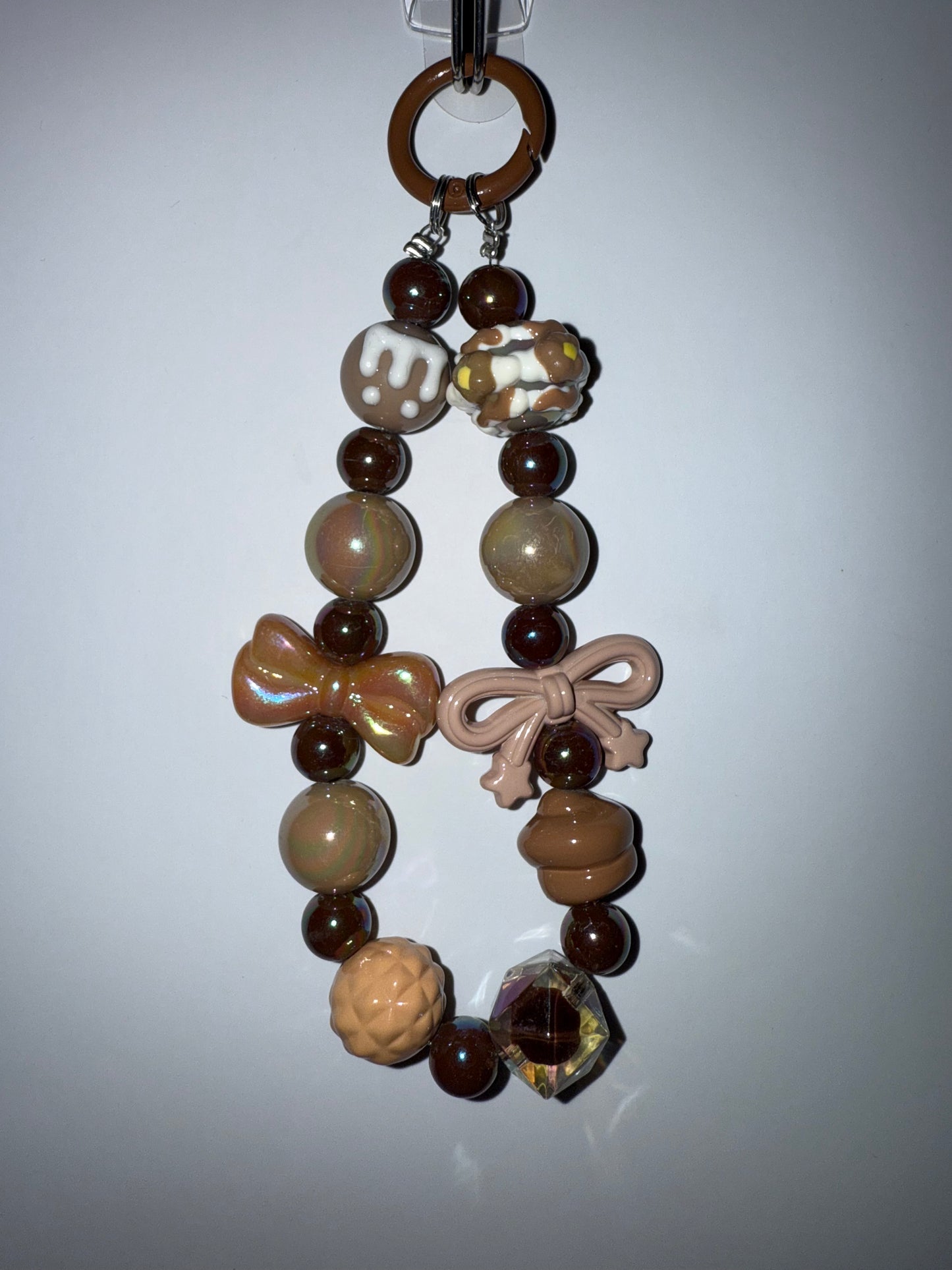 Hand painted beads phone/bag chain charms