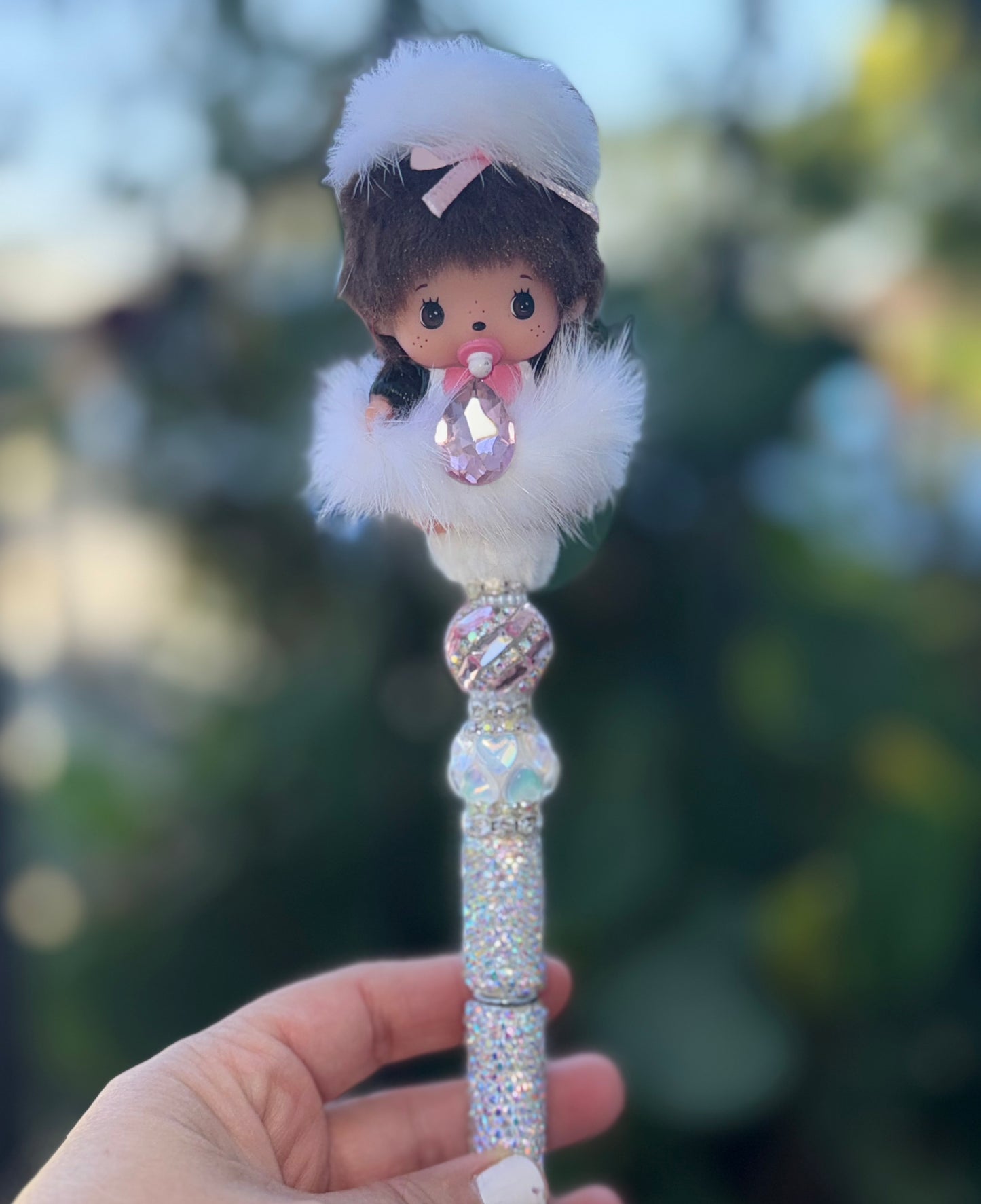 Monchhichi Beaded Pens