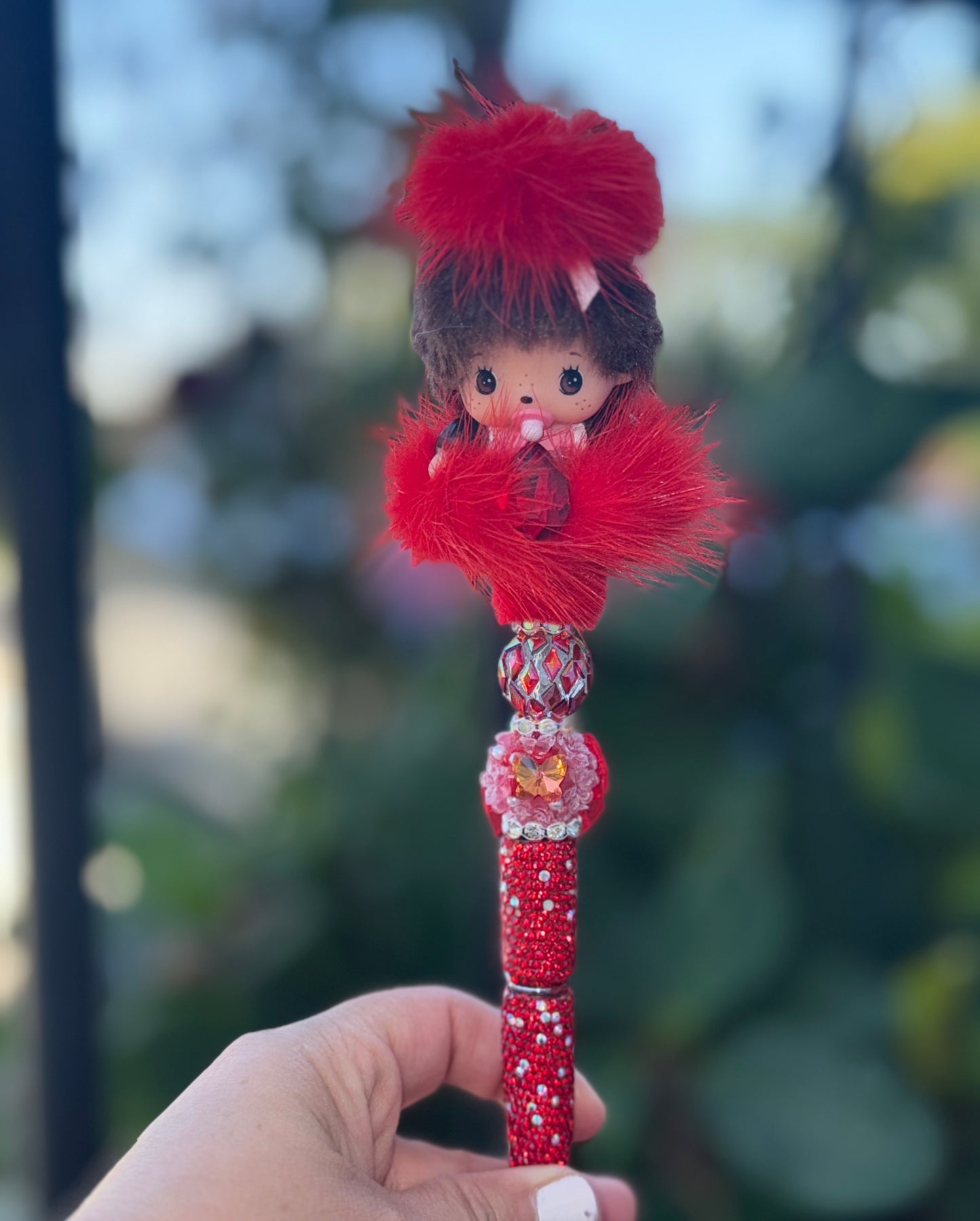 Monchhichi Beaded Pens