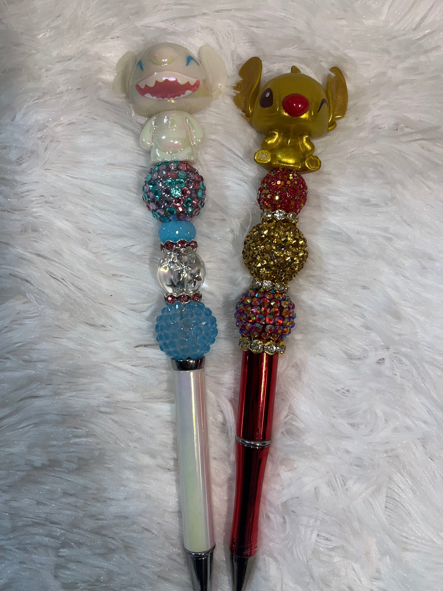 Blue Monster Christmas Pens