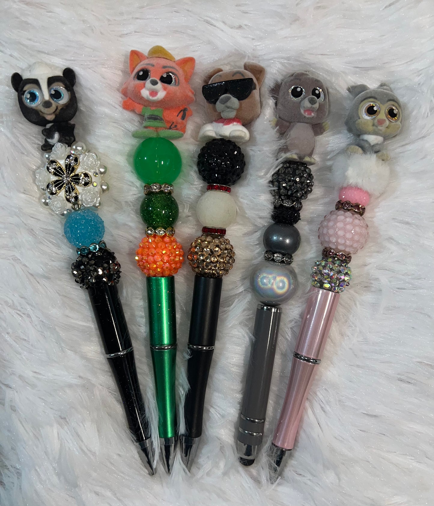 Fuzzy Character pens