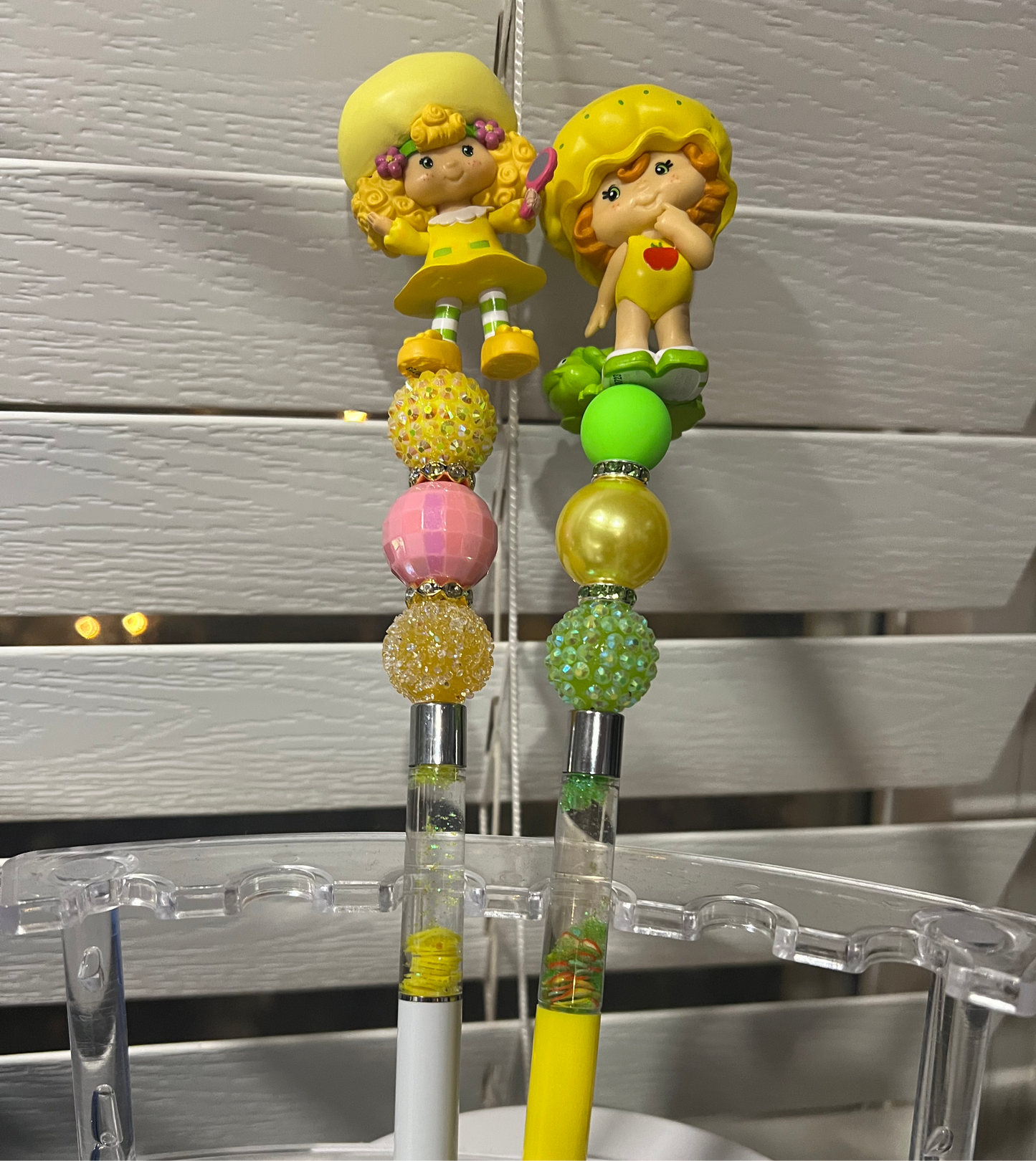 Berry Girl & friends snow globe pens