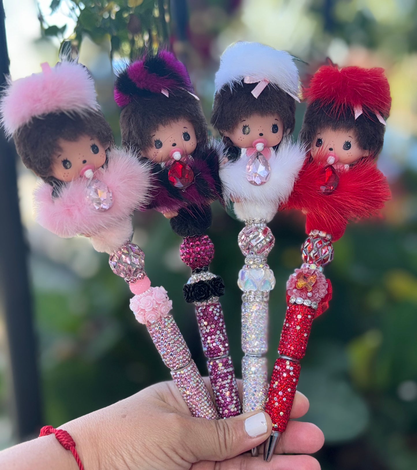 Monchhichi Beaded Pens