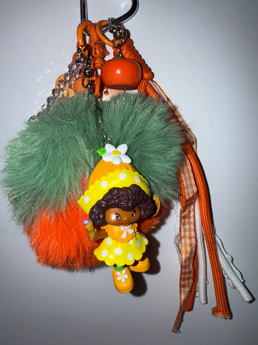 Orange Blossom bag charm