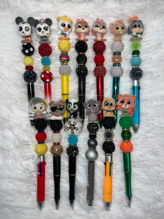 Fuzzy Character pens